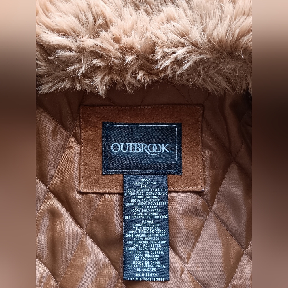 Vintage 90s Y2K Penny Lane Jacket Removable Fur Liner - Picture 13 of 16